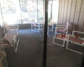 PVC Table with chairs