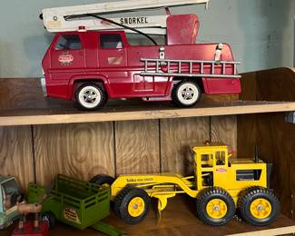 Vintage Tonka trucks.