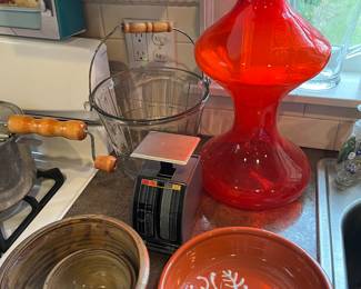 Blenko “chess piece” decanter.