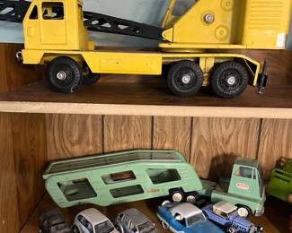Vintage Tonka trucks.