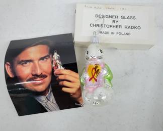 Christopher Radko Designer Glass Ornament