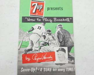 	7Up Rogers Hornsby Baseball Booklet