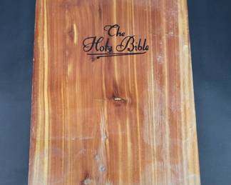 	Holy Bible With Cedar Box