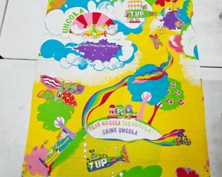 1960s 7-Up Uncola Fabric Panel
