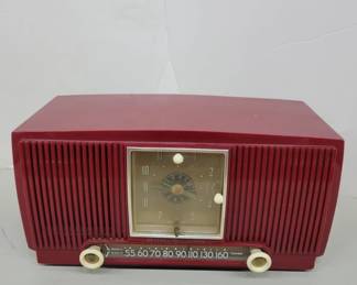 General Electric Tube Radio with Clock
