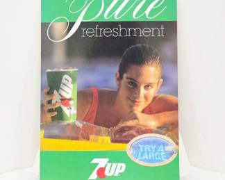 	7UP Advertising Counter Display Sign