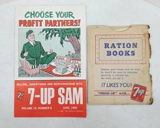 	7-Up Sam Dealer Brochure and Ration Book