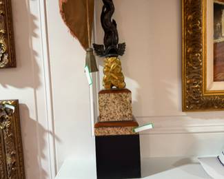 Pair of Maitland Smith Koi statues