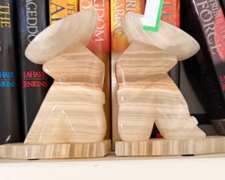 Marble book ends