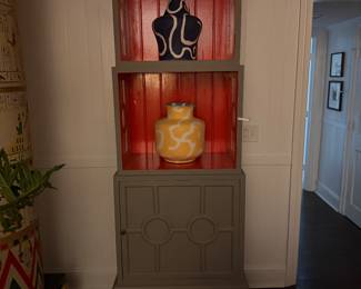 Steven Shell cabinet. Top two doors have been removed but are available.