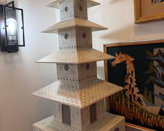 Pair of John Richard  pagodas