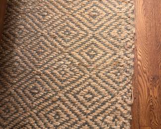 Woven grass rug