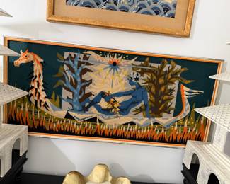 Beautiful vintage Crosstitch pieces framed