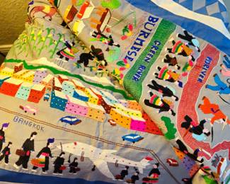 Large Vietnamese story cloth