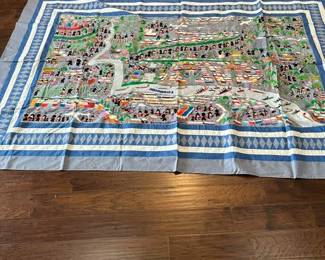 Pa Ndau story cloth. Banvinaereen is village near the river 