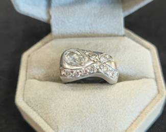 Platinum custom designed ring with 1.30 ct. Internally Flawless D diamond, no florescence with GIA report.