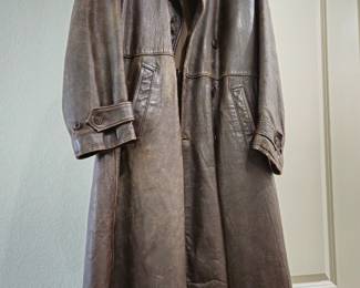 WWII era 1940s leather coat