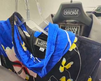 Versace top, dress, suit