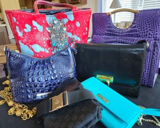 Brahmin, Gucci. Ferragamo, Articulate handbags