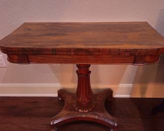 Antique flip top games table