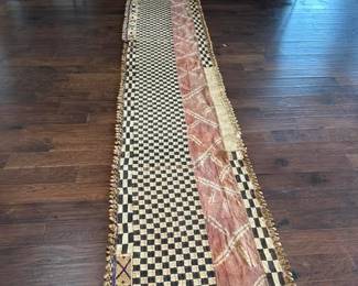 Tent panel with royal purple indicating high rank.