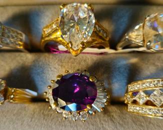 Faux holiday bling for party time with no worries about loss or theft.