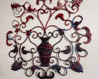 Nice Iron hand painted wall design