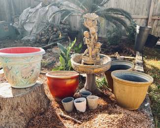 Pots , and Angel Fountain as is