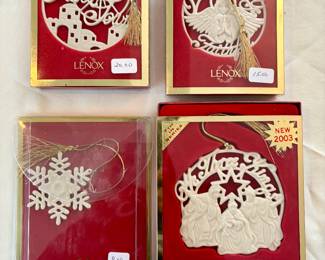 Lenox Porcelain ornaments. Prices as marked. Buy it now. Choice.