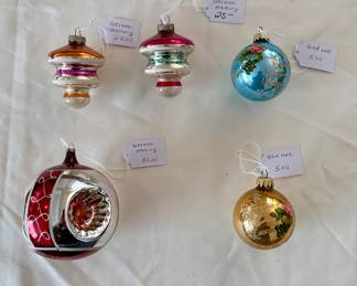 Vintage ornaments Germany. Mercury glass (?). See pictures for pricing. Buy it now.