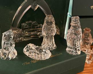 Waterford, Crystal nativity set and holy family