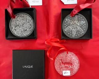 Lalique Crystal ornaments. Price as shown. Choice. Buy it now.