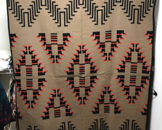Beautiful geometric pattern. Pendleton Woolen Mills Beaver State blanket. $268