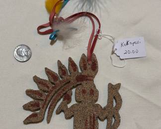 Kokopelli ornament. Buy it now. $20.