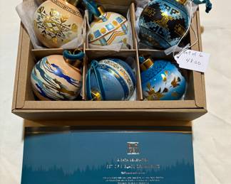 Eighth Generation set of 6 glass ornaments. Native American inspired designs. Buy it now. $48.
