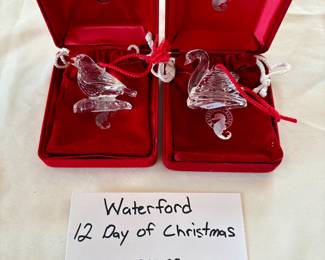 Waterford. See picture for pricing. Buy it now. Choice. Bird on left in picture is sold