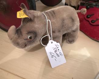 A treasure find!! Vintage Steiff rhino. Buy it now. $65.