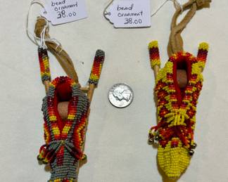 Native American beaded toboggans. Unique. Buy it now for $38, choice.