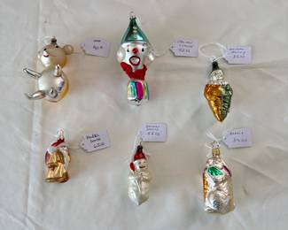 Vintage misc ornaments. Germany. Mercury glass (?) . See pics for pricing. Choice. Buy it now.