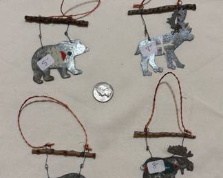Metal Native American animal inspired ornaments. Choice $8. Buy it now.