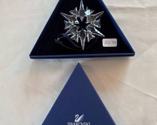 Swarovski Crystal ornaments. Price as shown. Buy it now.