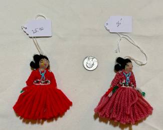 Native American bead and yarn dolls. Buy it now. Choice $25