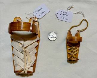 Native American Papoose ornaments. Prices as marked. Buy it now. Choice.