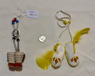 Native American Boot ornaments. Prices as marked. Buy it now. Choice.