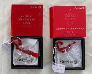 Orrefors Crystal ornaments. Price as shown. Choice. Buy it now.