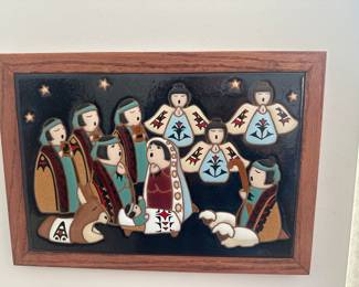 A Rius tile co. Pueblo nativity $150 buy it now.