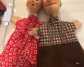 Two vintage Hand Puppets by German Toy maker KERSA, Germany. $85 for the set. Buy it now.