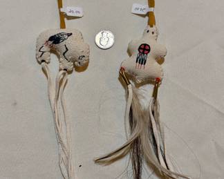 Native American painted stone ornaments. Buy it now. Choice. $20