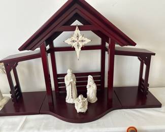 Lenox Nativity set crech $149 star of Bethlehem $25 buy it now