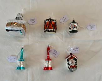 Vintage misc ornaments. Germany. Mercury glass (?) . See pics for pricing. Choice. Buy it now